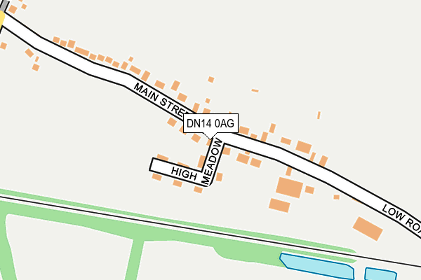 DN14 0AG map - OS OpenMap – Local (Ordnance Survey)