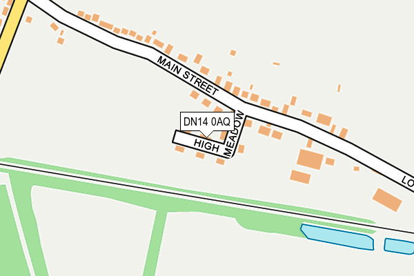 DN14 0AQ map - OS OpenMap – Local (Ordnance Survey)