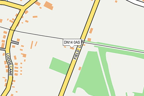 DN14 0AS map - OS OpenMap – Local (Ordnance Survey)