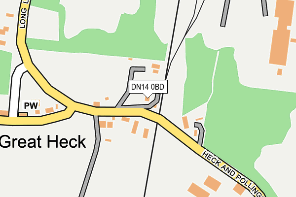 DN14 0BD map - OS OpenMap – Local (Ordnance Survey)