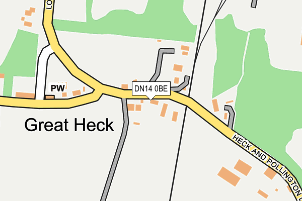 DN14 0BE map - OS OpenMap – Local (Ordnance Survey)
