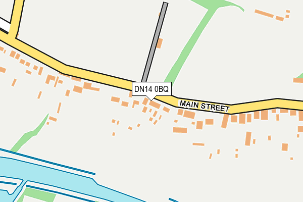 DN14 0BQ map - OS OpenMap – Local (Ordnance Survey)