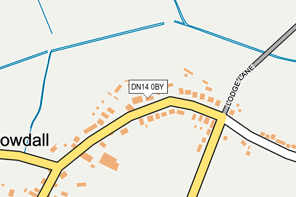 DN14 0BY map - OS OpenMap – Local (Ordnance Survey)