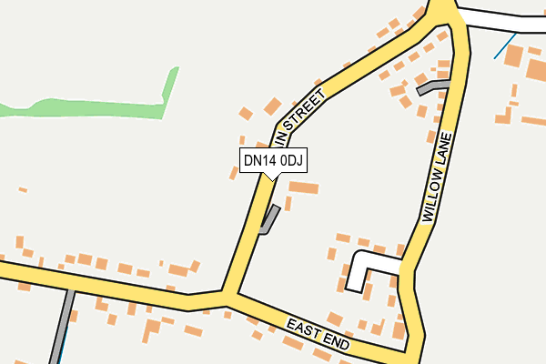 DN14 0DJ map - OS OpenMap – Local (Ordnance Survey)