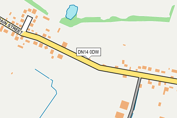 DN14 0DW map - OS OpenMap – Local (Ordnance Survey)