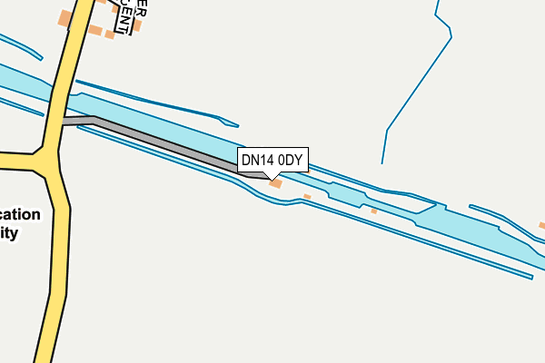 DN14 0DY map - OS OpenMap – Local (Ordnance Survey)