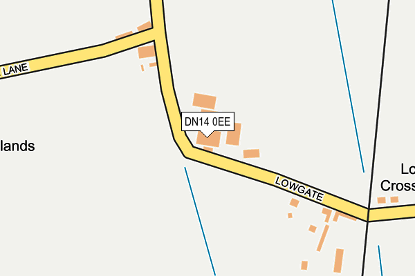 DN14 0EE map - OS OpenMap – Local (Ordnance Survey)