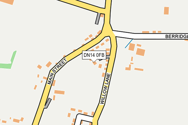 DN14 0FB map - OS OpenMap – Local (Ordnance Survey)