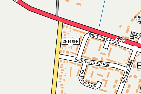 DN14 0FP map - OS OpenMap – Local (Ordnance Survey)