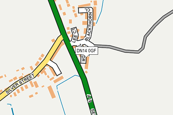 DN14 0GF map - OS OpenMap – Local (Ordnance Survey)