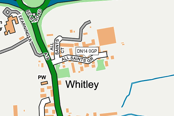 DN14 0GP map - OS OpenMap – Local (Ordnance Survey)