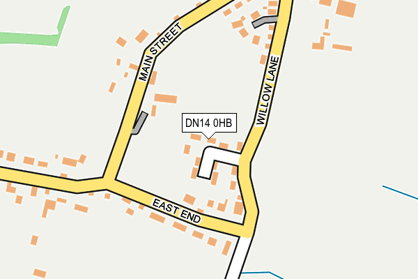 DN14 0HB map - OS OpenMap – Local (Ordnance Survey)