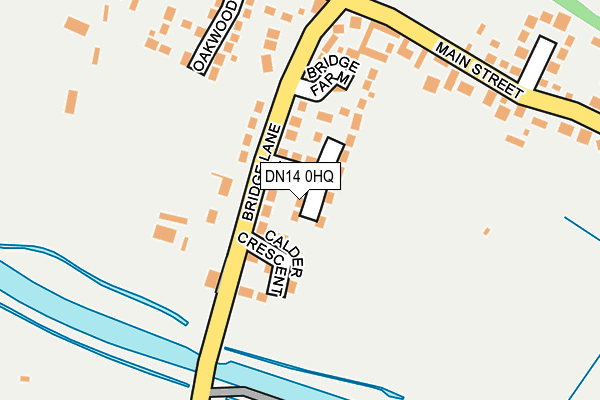 DN14 0HQ map - OS OpenMap – Local (Ordnance Survey)