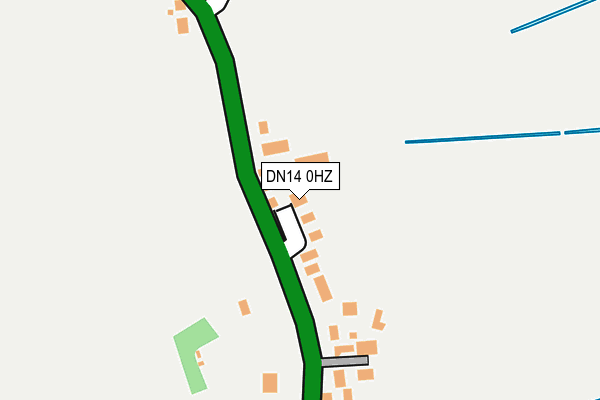 DN14 0HZ map - OS OpenMap – Local (Ordnance Survey)