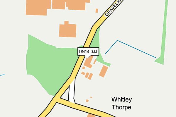 DN14 0JJ map - OS OpenMap – Local (Ordnance Survey)