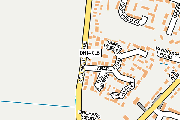DN14 0LB map - OS OpenMap – Local (Ordnance Survey)