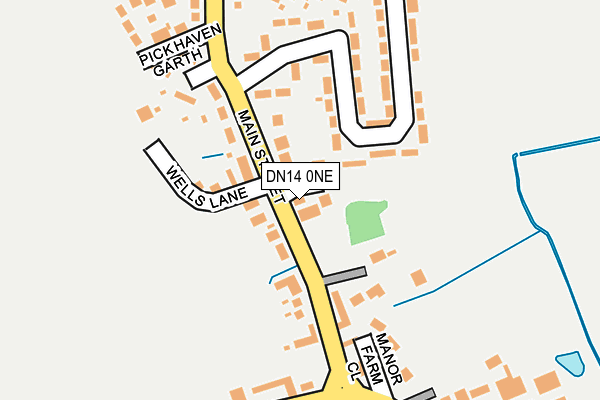 DN14 0NE map - OS OpenMap – Local (Ordnance Survey)