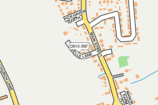 DN14 0NF map - OS OpenMap – Local (Ordnance Survey)