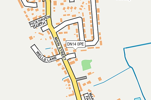 DN14 0PE map - OS OpenMap – Local (Ordnance Survey)
