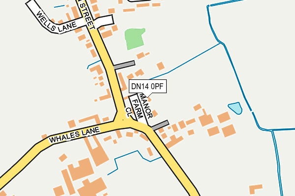 DN14 0PF map - OS OpenMap – Local (Ordnance Survey)