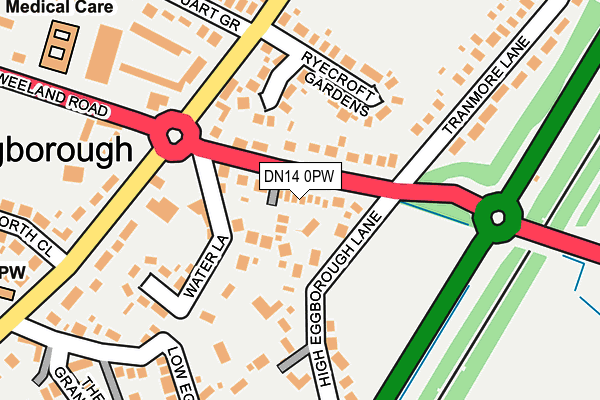 DN14 0PW map - OS OpenMap – Local (Ordnance Survey)