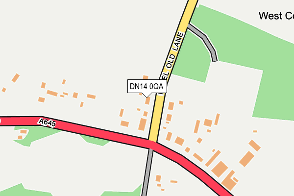 DN14 0QA map - OS OpenMap – Local (Ordnance Survey)