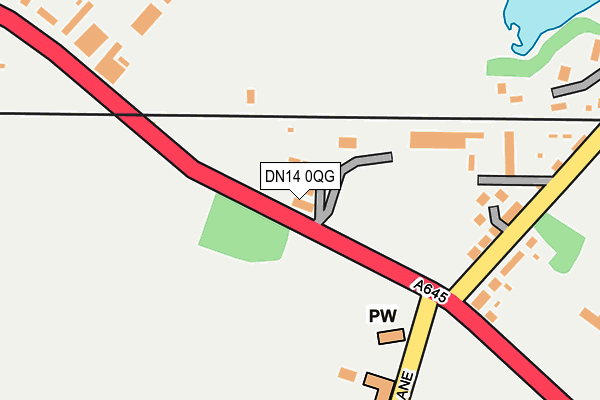 DN14 0QG map - OS OpenMap – Local (Ordnance Survey)