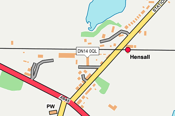 DN14 0QL map - OS OpenMap – Local (Ordnance Survey)