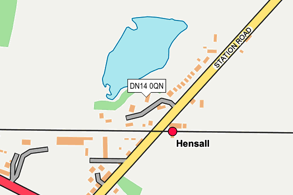 DN14 0QN map - OS OpenMap – Local (Ordnance Survey)