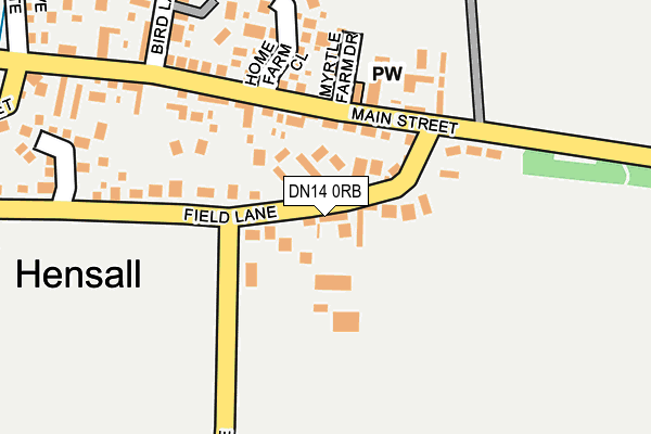 DN14 0RB map - OS OpenMap – Local (Ordnance Survey)