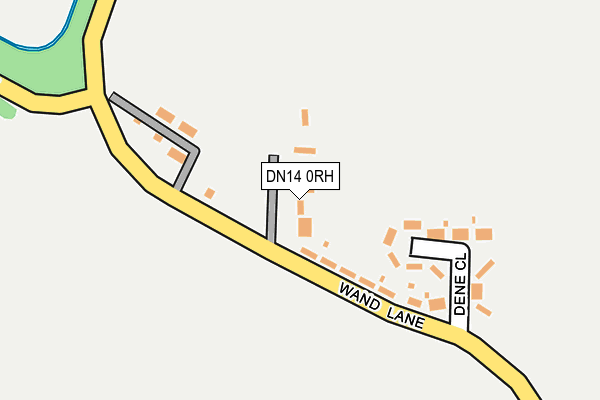 DN14 0RH map - OS OpenMap – Local (Ordnance Survey)