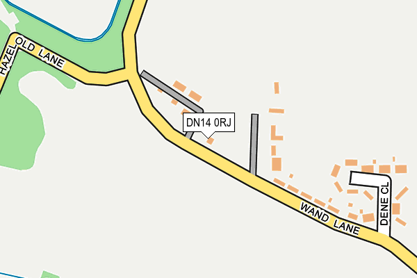DN14 0RJ map - OS OpenMap – Local (Ordnance Survey)