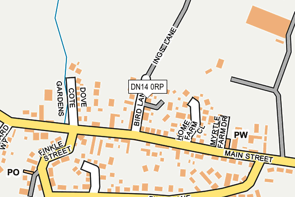 DN14 0RP map - OS OpenMap – Local (Ordnance Survey)
