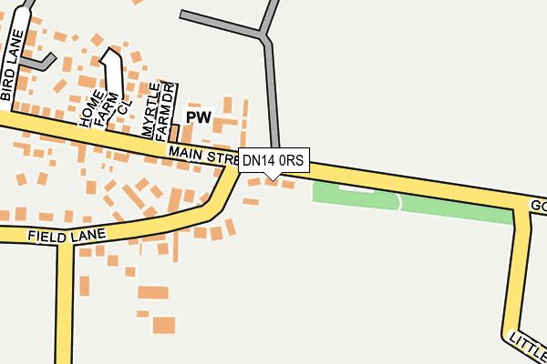 DN14 0RS map - OS OpenMap – Local (Ordnance Survey)