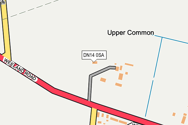 DN14 0SA map - OS OpenMap – Local (Ordnance Survey)