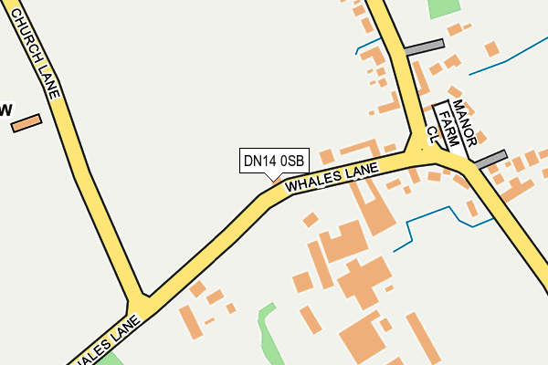DN14 0SB map - OS OpenMap – Local (Ordnance Survey)