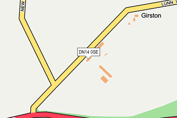 DN14 0SE map - OS OpenMap – Local (Ordnance Survey)