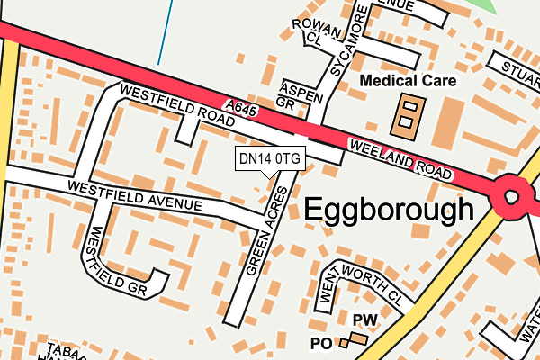 DN14 0TG map - OS OpenMap – Local (Ordnance Survey)