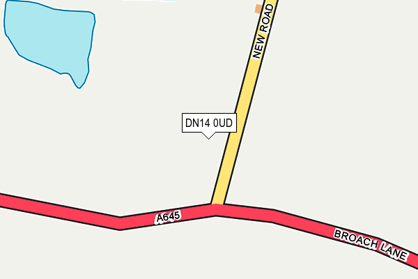 DN14 0UD map - OS OpenMap – Local (Ordnance Survey)