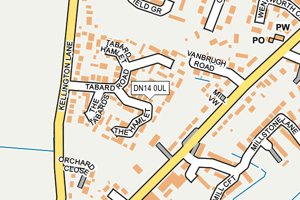 DN14 0UL map - OS OpenMap – Local (Ordnance Survey)