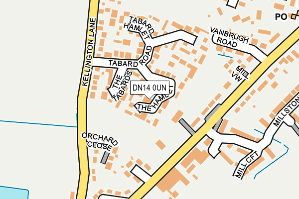 DN14 0UN map - OS OpenMap – Local (Ordnance Survey)