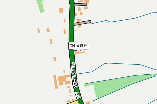 DN14 0UY map - OS OpenMap – Local (Ordnance Survey)