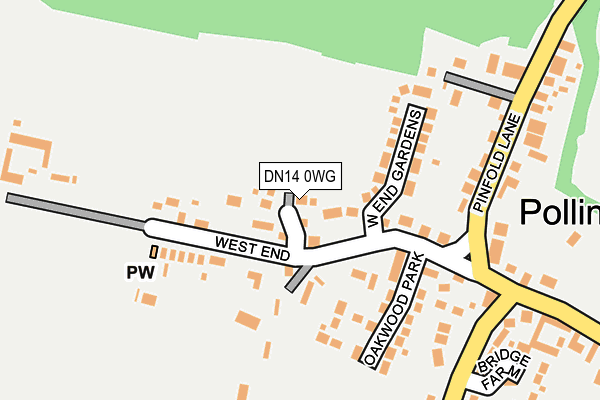 DN14 0WG map - OS OpenMap – Local (Ordnance Survey)