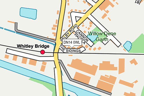 DN14 0WL map - OS OpenMap – Local (Ordnance Survey)