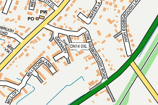 DN14 0XL map - OS OpenMap – Local (Ordnance Survey)