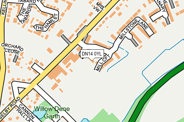 DN14 0YL map - OS OpenMap – Local (Ordnance Survey)