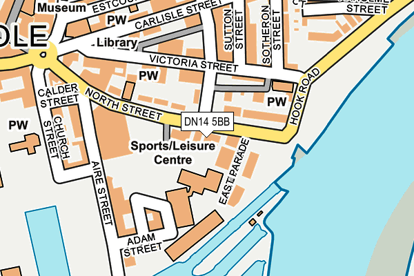 DN14 5BB map - OS OpenMap – Local (Ordnance Survey)