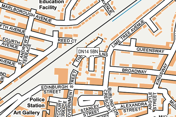 DN14 5BN map - OS OpenMap – Local (Ordnance Survey)