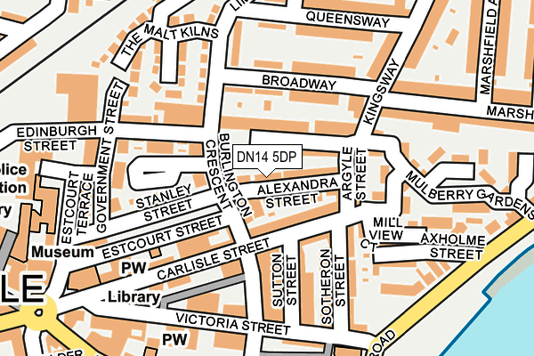 DN14 5DP map - OS OpenMap – Local (Ordnance Survey)