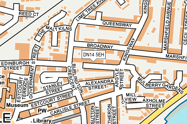 DN14 5EH map - OS OpenMap – Local (Ordnance Survey)